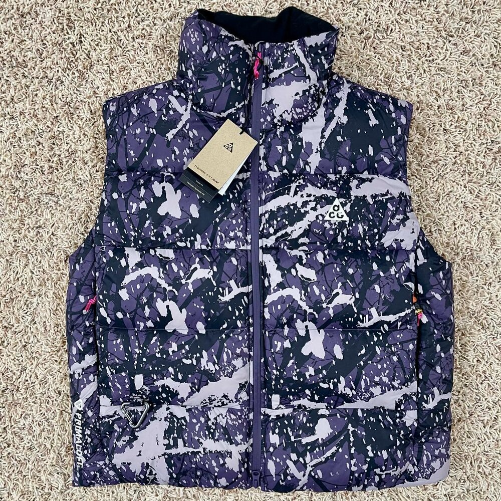 Nike ACG Women’s Lunar Lake Therma FIT Puffer Vest Purple FV7331-573, Size Small